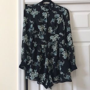 Topshop Floral Romper